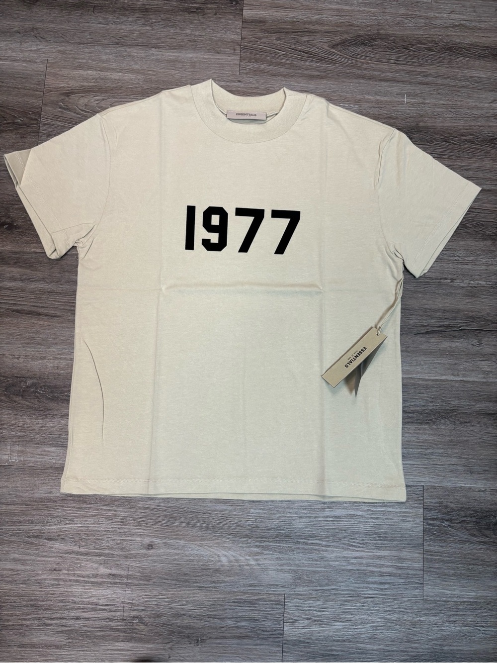 SS22 fear of god essentials 1977 Wheat tee